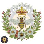 Queen Bee Embroidery Design