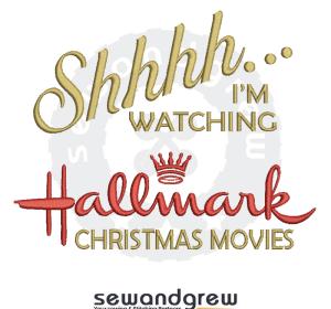 Ssshhh Watch Hallmark Embroidery Design