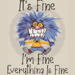I AM FINE CROSS STITCH PATTERN